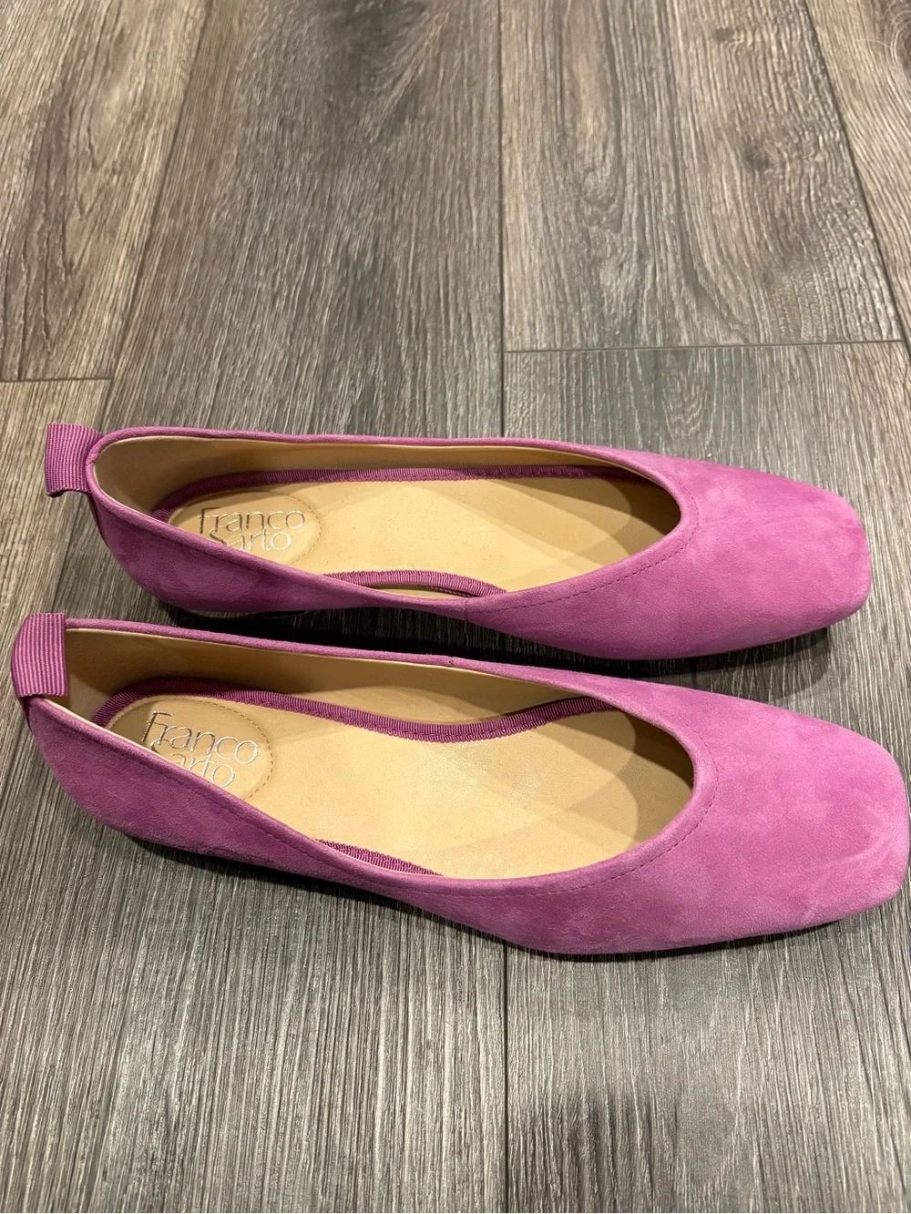 NWOT Pink Suede Women's Ballet Flats